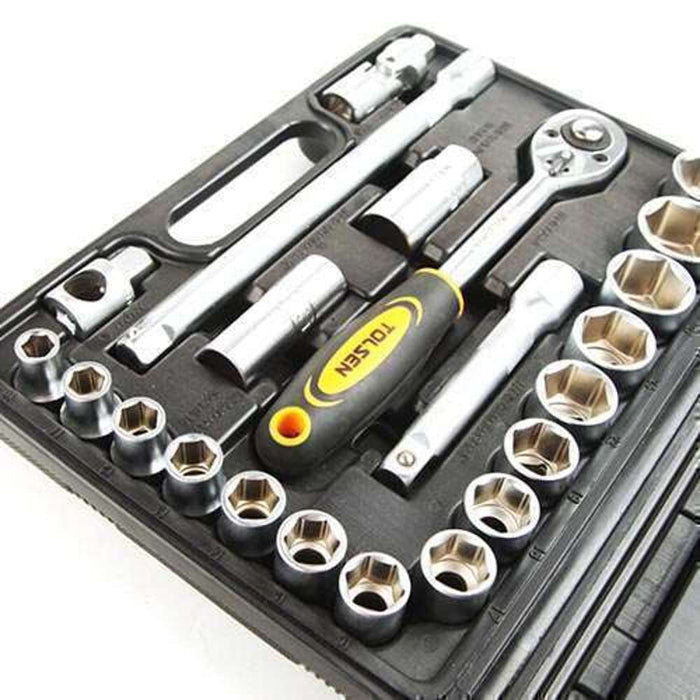 Tolsen Socket Set 22pc 1/2" DR Industrial