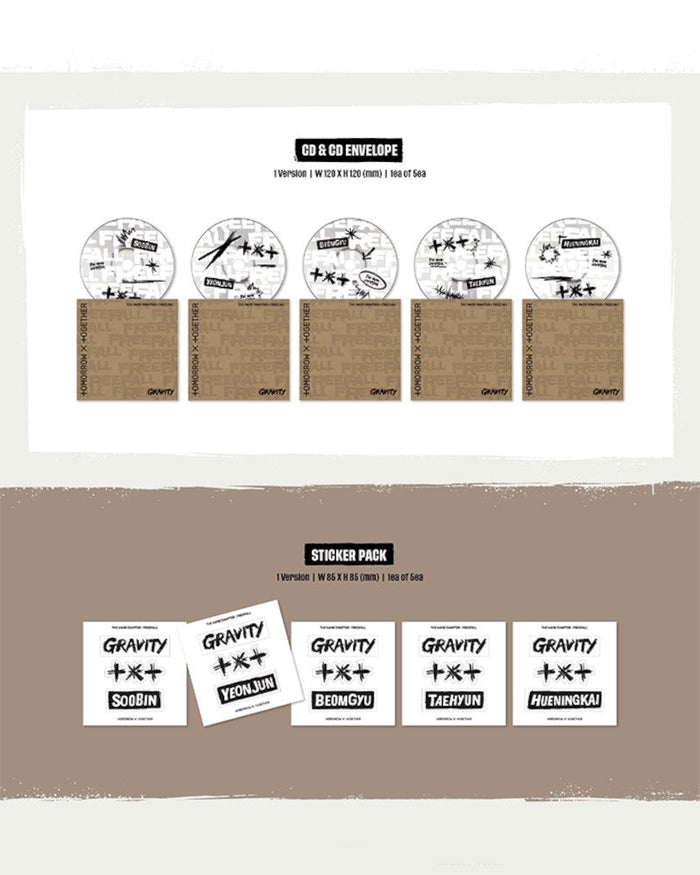TOMORROW X TOGETHER (TXT) - THE NAME CHAPTER: FREEFALL (GRAVITY VER.) (5 Versions - Random)