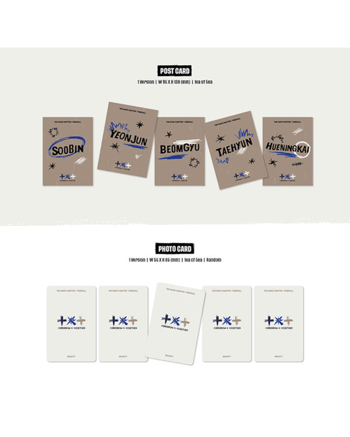 TOMORROW X TOGETHER (TXT) - THE NAME CHAPTER: FREEFALL (GRAVITY VER.) (5 Versions - Random)