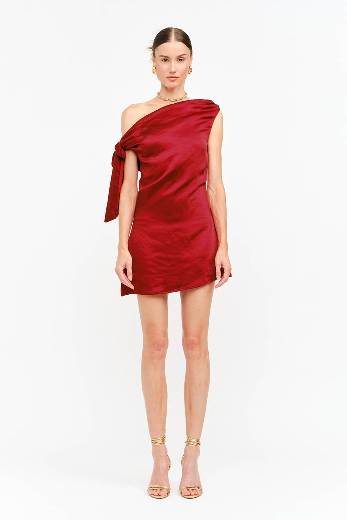 Topaz Dress: RED / M