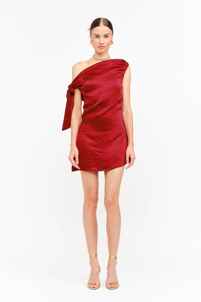 Topaz Dress: RED / M