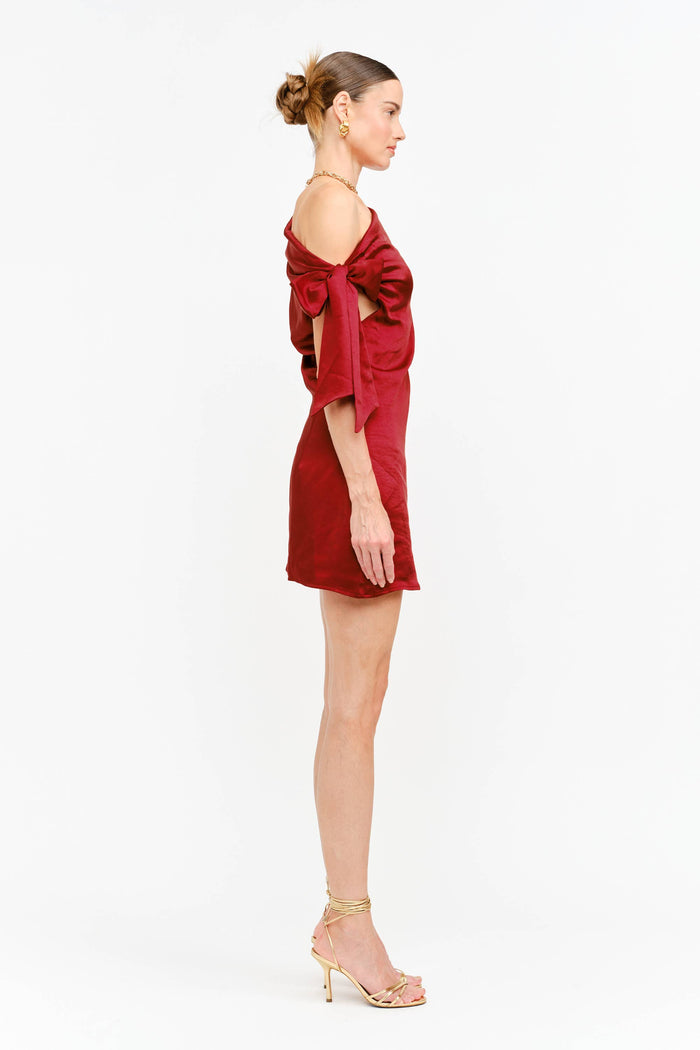 Topaz Dress: RED / S
