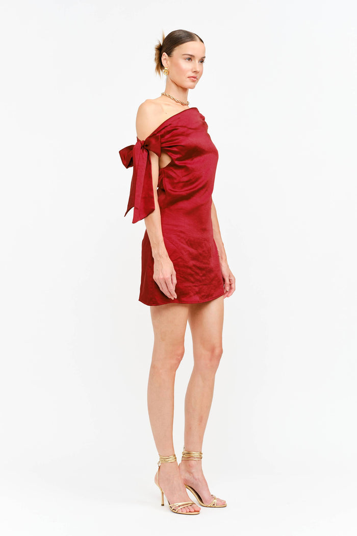 Topaz Dress: RED / S