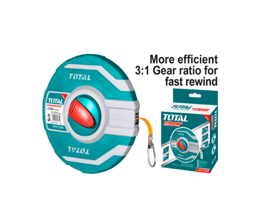 Total Steel Measuring Tape 20M x 12.5 MM-  TMT11206 Mega