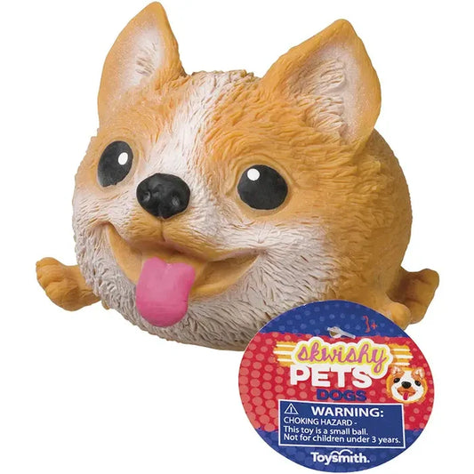 Toysmith Skwishy Pups 4.5 Inch Squishy Sensory Fidget Toy