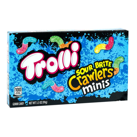 Trolli Mini Sour Brite Crawlers Gummy Candy Theater Box - 12 Count