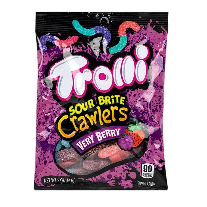 Trolli Sour Brite Crawlers Very Berry Gummy Treats - 12 Count