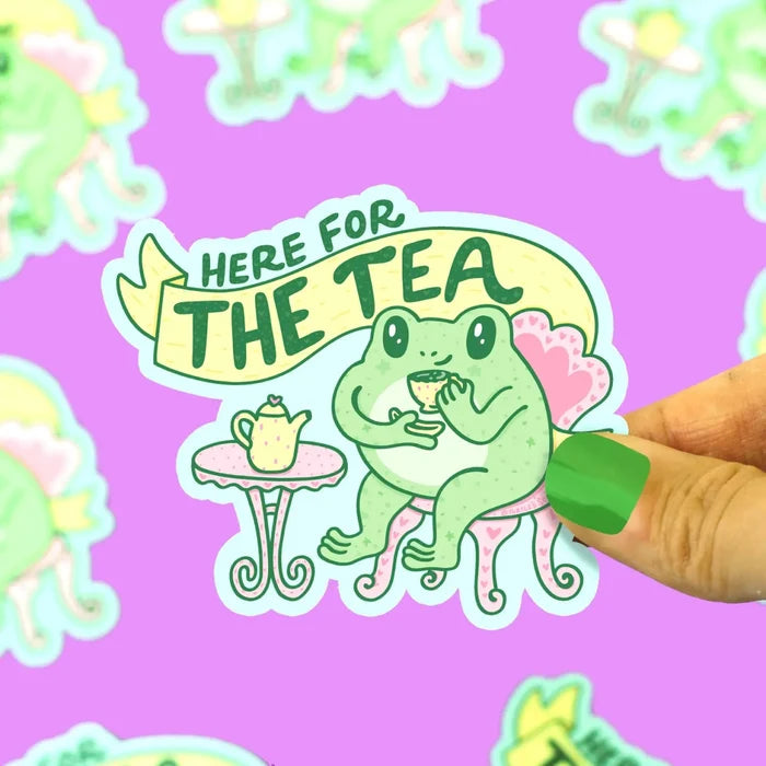Turtle's Soup Here for the Tea Vinyl Sticker - Owl & Goose Gifts
