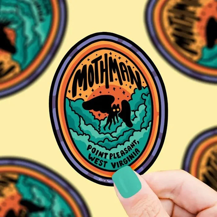 Turtle's Soup Mothman Halloween Vinyl Sticker - Owl & Goose Gifts