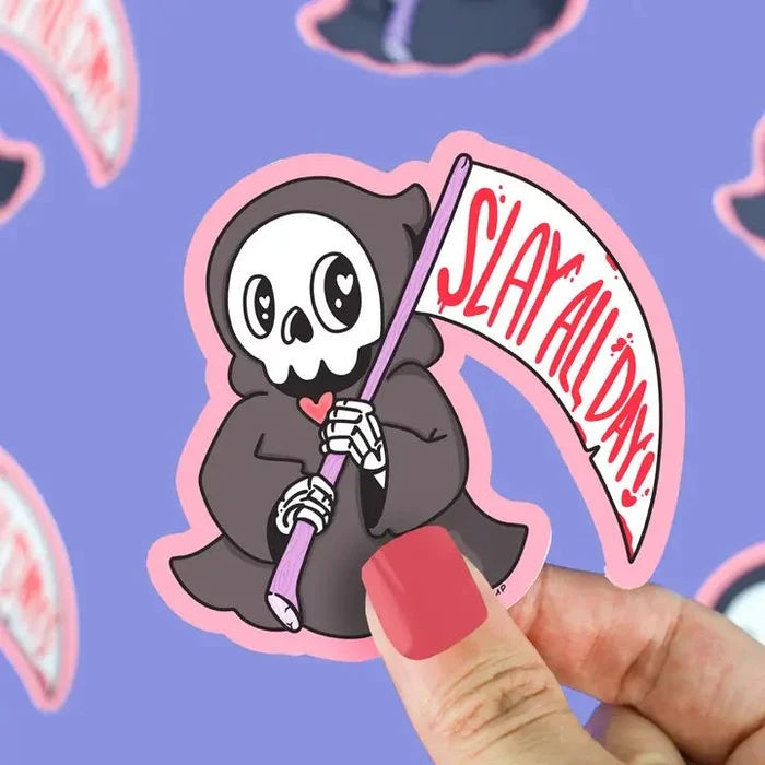 Turtle's Soup Slay All Day Halloween Vinyl Sticker - Owl & Goose Gifts