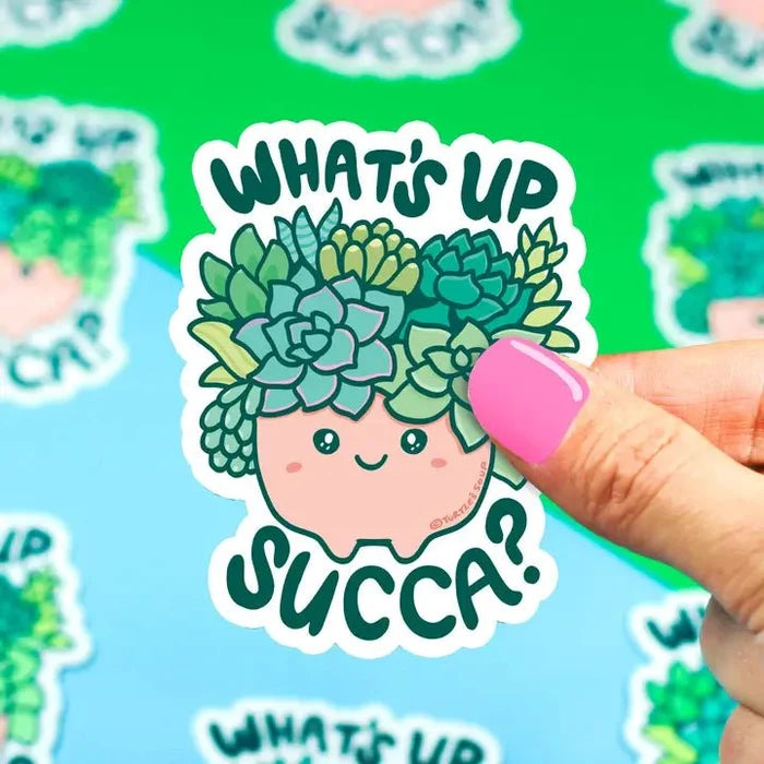 Turtle's Soup What's Up Succa? Vinyl Sticker - Owl & Goose Gifts