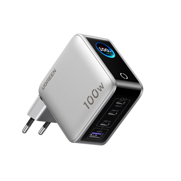 UGREEN Nexode Pro Smart Display Charger (100W, 4-Port, GaN)