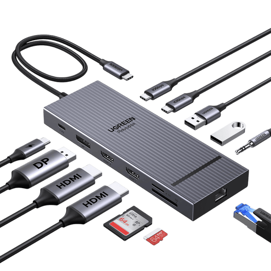 UGREEN Revodok Pro Docking Station (12 - Port, Triple 4K, 100W) - UGREEN EU