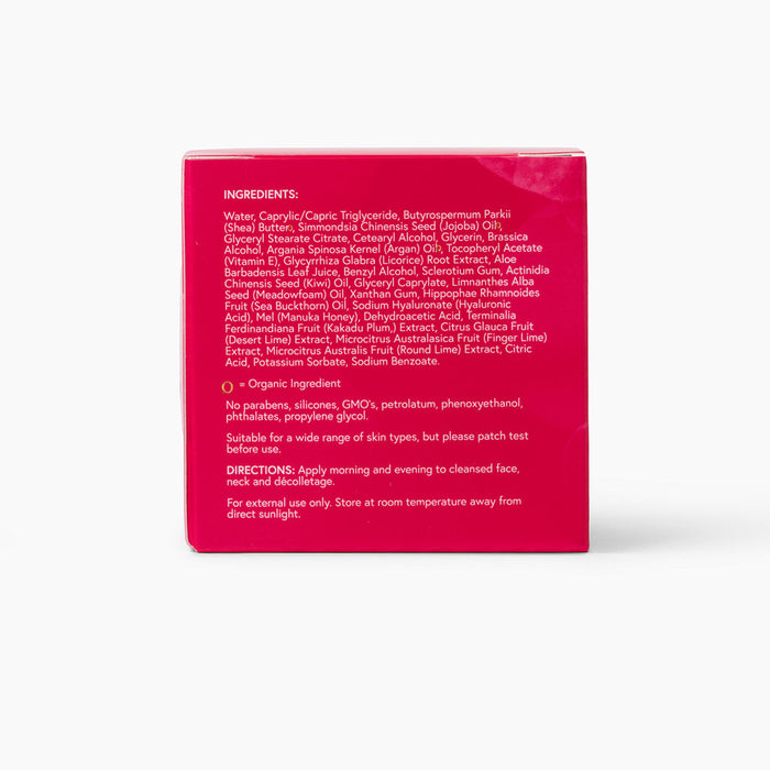 Red box with white text on a white background