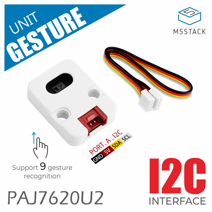 Unit - Gesture recognition sensor (PAJ7620U2) - m5stack-store