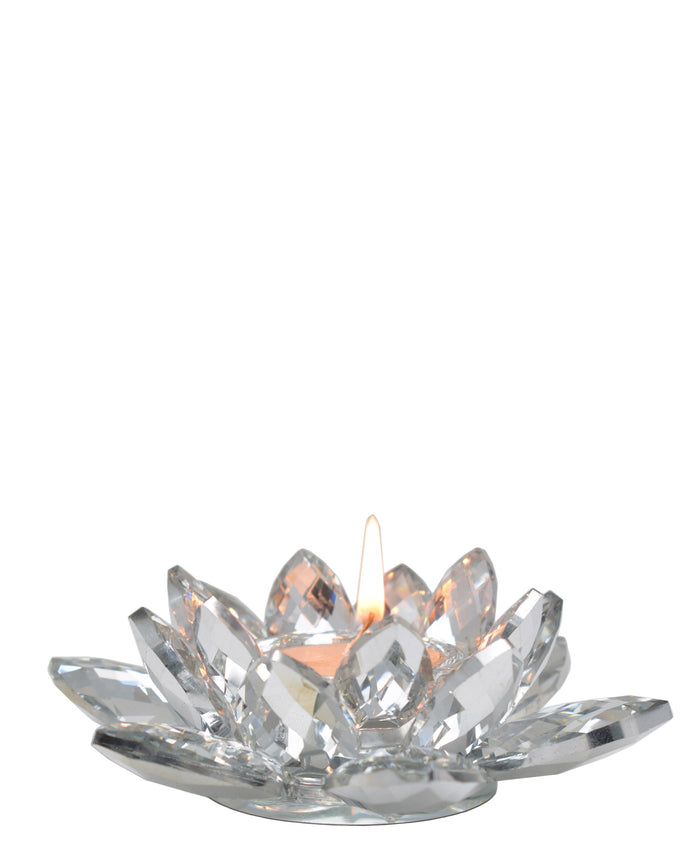 Urban Decor Protea Candle Holder 13 x 5cm - Silver