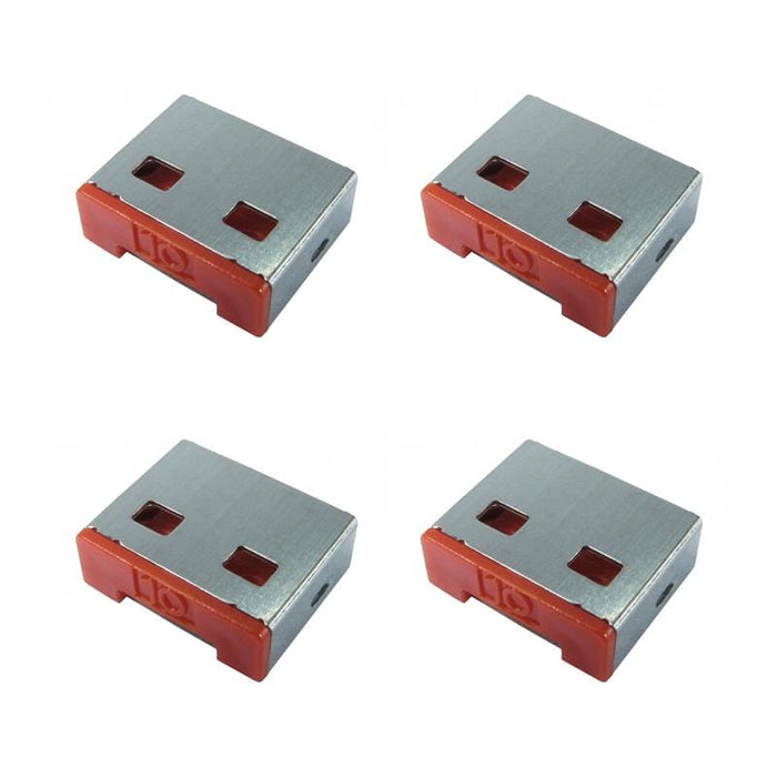 USB Port Blocker (inc. 4 port blocks) by The Pi Hut - The Pi Hut