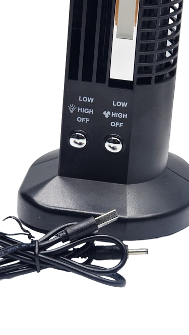 USB Tower Fan With Light