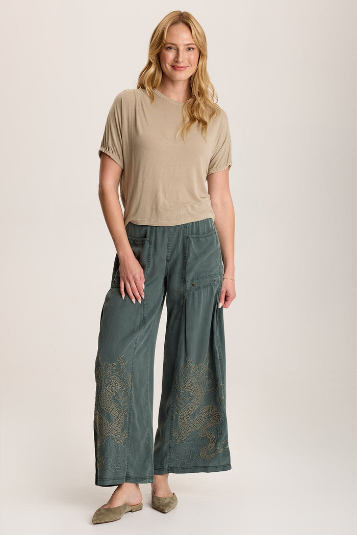 XCVI Valensi Soft Jersey Banded Sleeve Tee