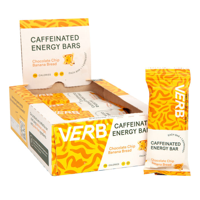 Verb Bars Chocolate Chip Banana Bread Energy Bar - 16 Count
