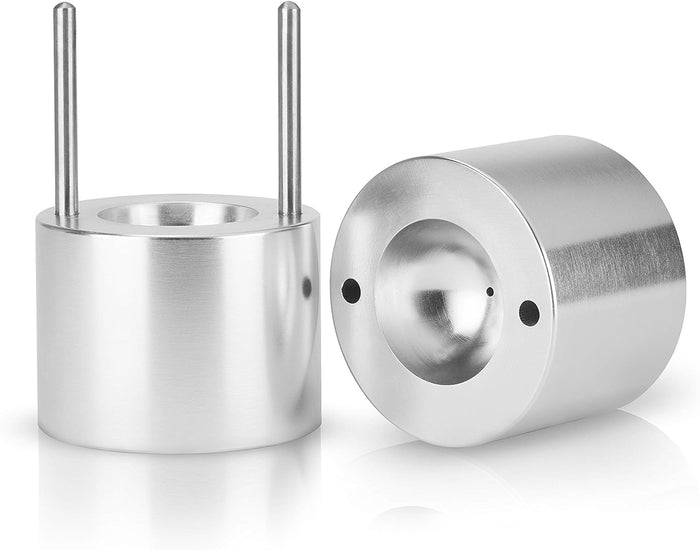 Viski Ice Ball Press Aluminum Ice Press 55mm Or 2.1in Silver