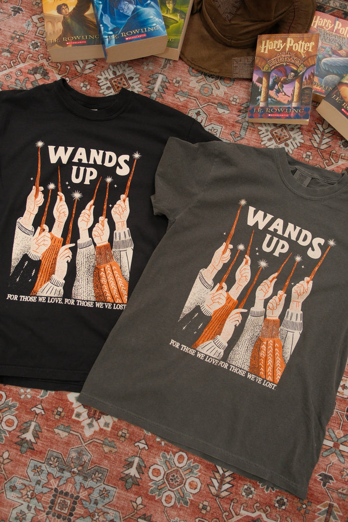 Wands Up Garment Dyed Tee
