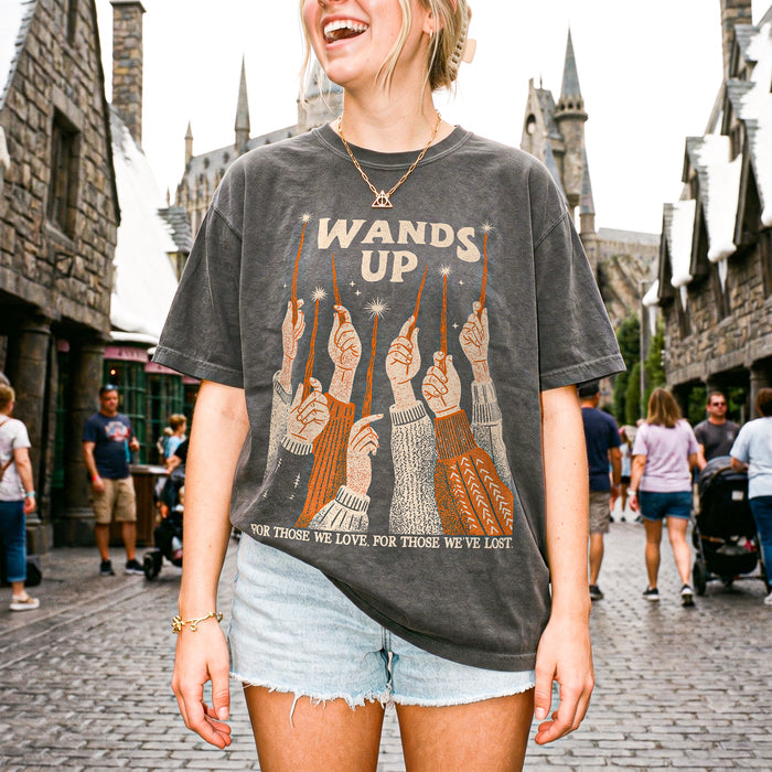 Wands Up Garment Dyed Tee