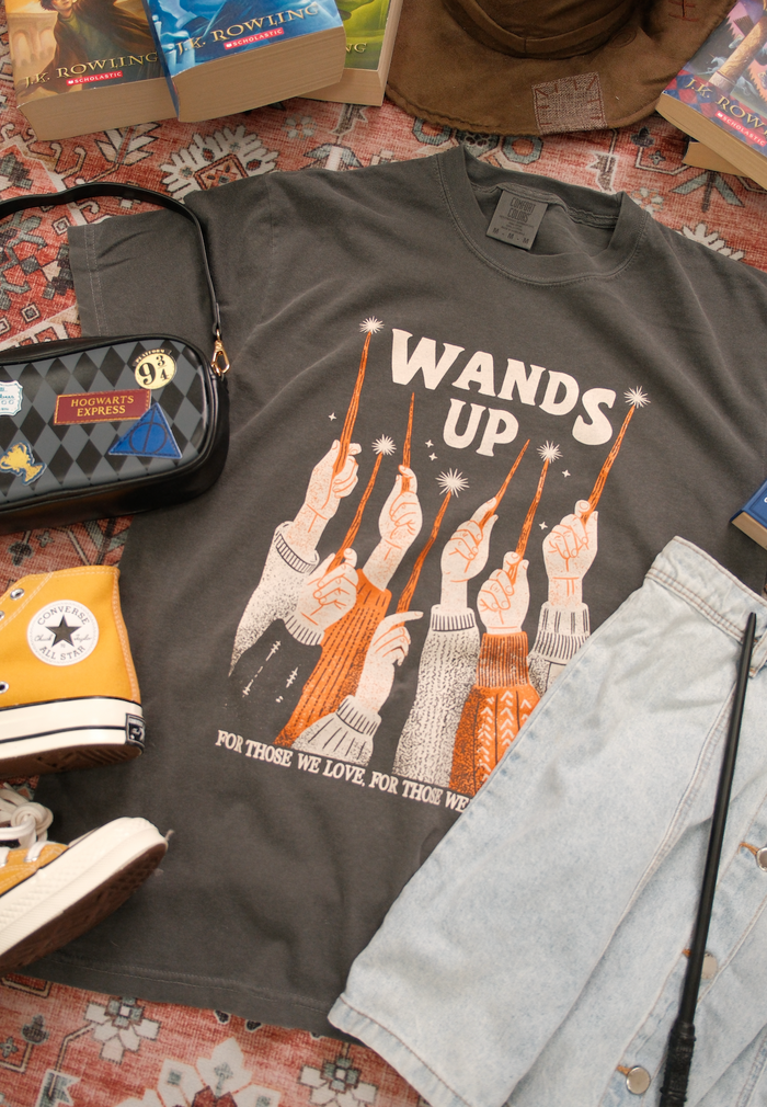 Wands Up Garment Dyed Tee