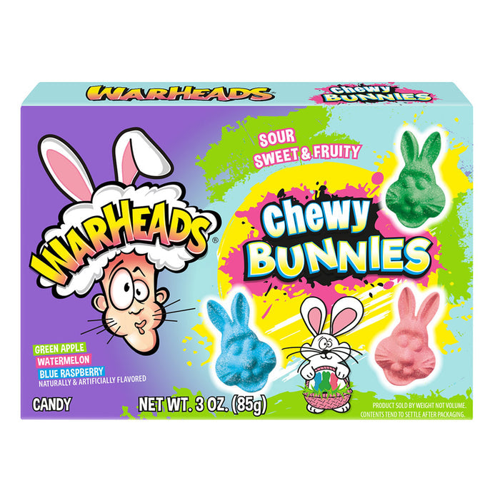 Warheads Chewy Bunnies Candy Theater Box - 12 Count
