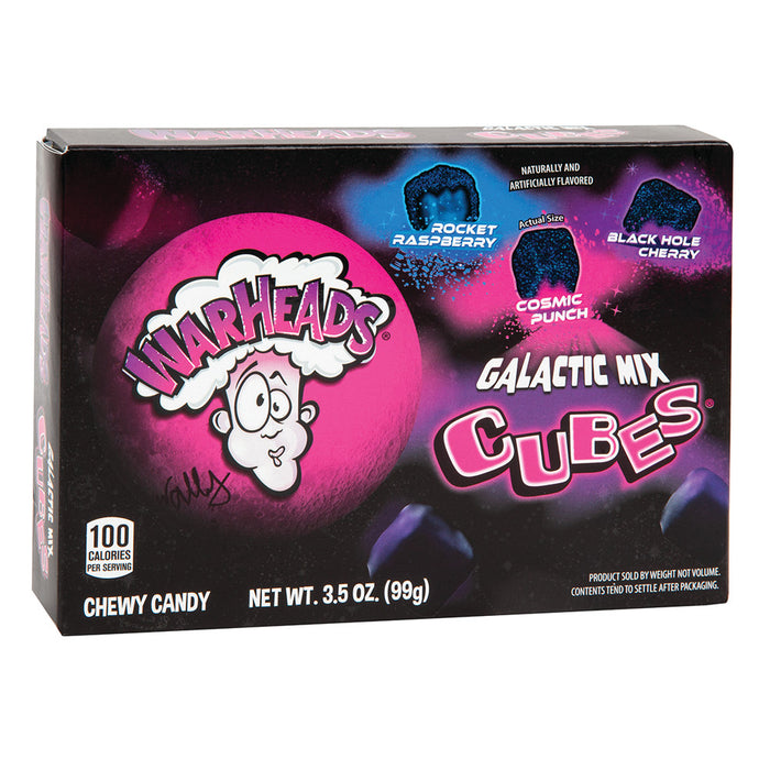 Warheads Galactic Cubes Sour Candy Theater Box - 12 Count