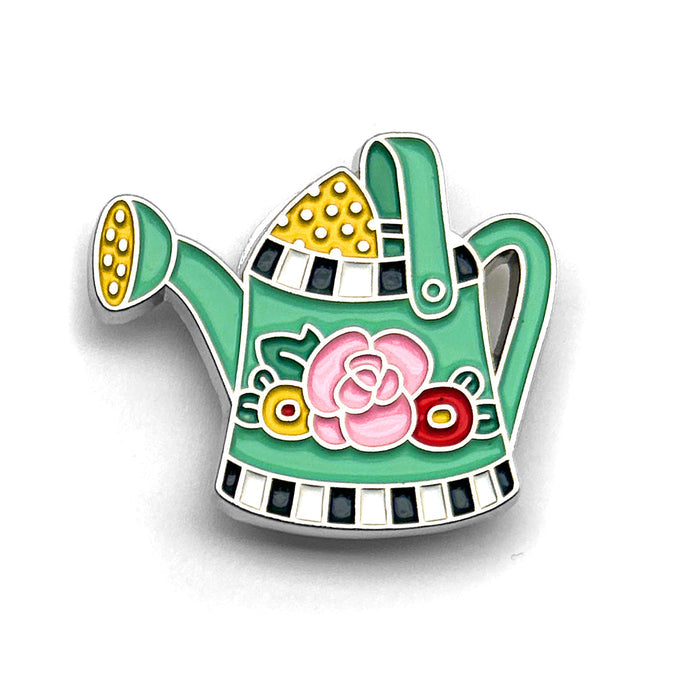 Watering Can Enamel Art Pin