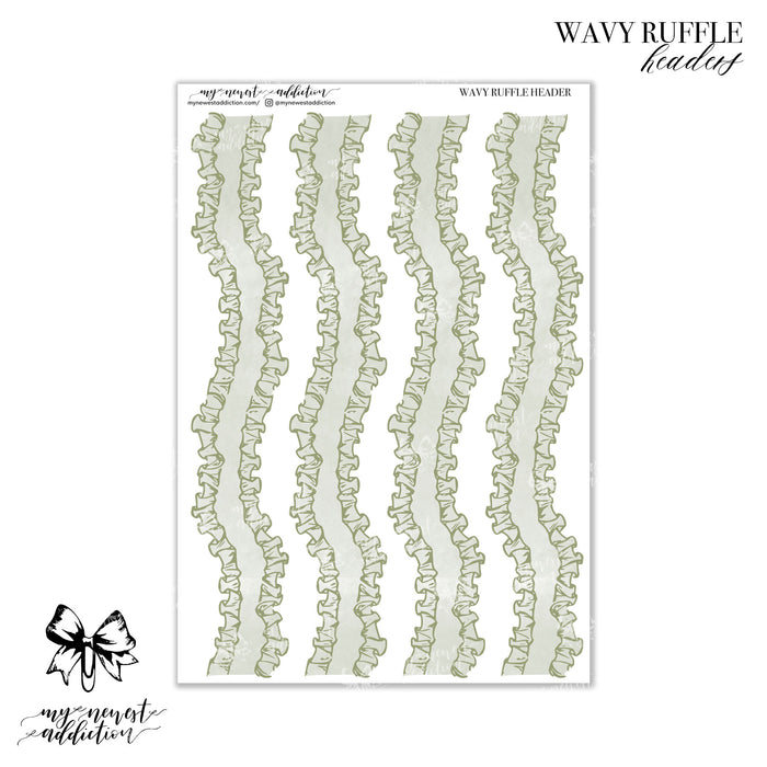 Wavy Ruffle | Headers