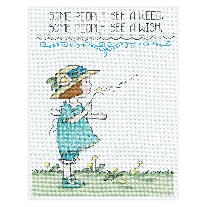 Weed or Wish Counted Cross Stitch Leaflet