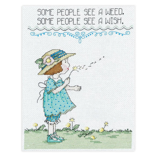 Weed or Wish Counted Cross Stitch Leaflet