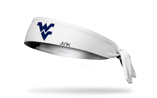 West Virginia University: Logo White Flex Tie Headband - View 1