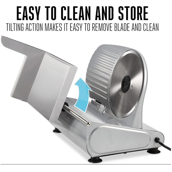 WESTON 61-0750-W Electric Meat Slicer - Factory serviced with Home Essentials warranty