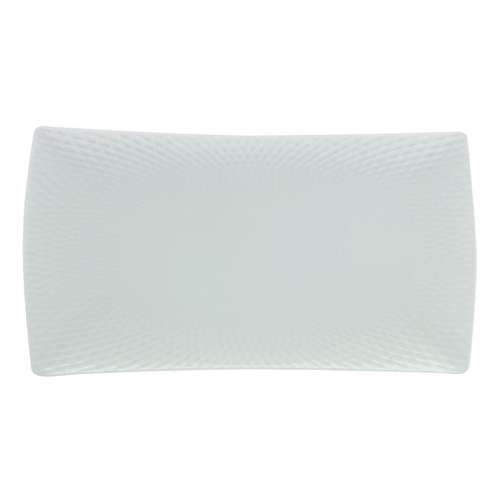 White Basics Diamonds Rectangular Platter 30.5×17.5cm