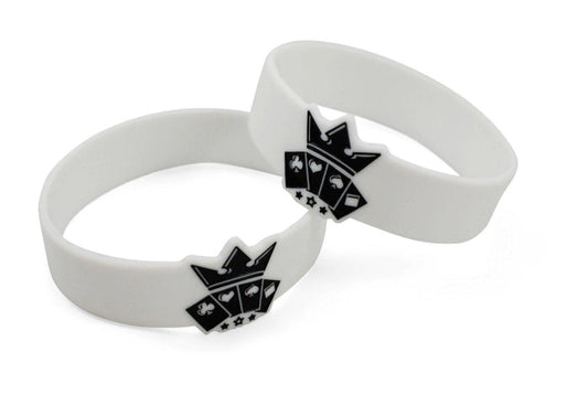White Wristband Playing Cards by RarePlayingCards.com