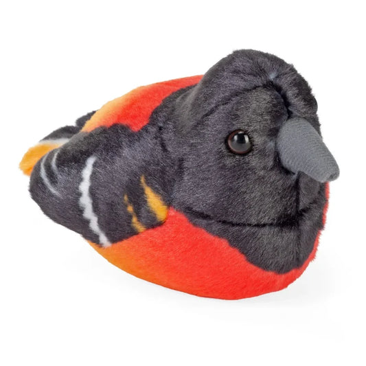 Wild Republic 5 Inch Audubon Birds Baltimore Oriole Plush with Authentic Bird Call