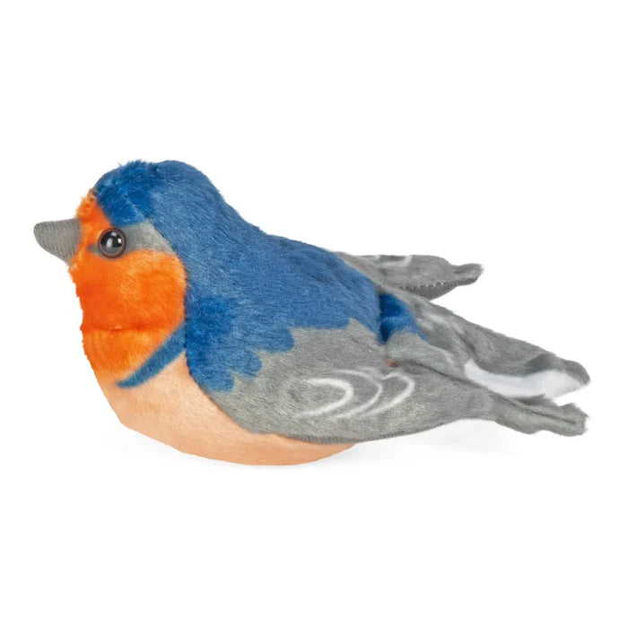 Wild Republic 5 Inch Audubon Birds Barn Swallow Plush with Authentic Bird Call