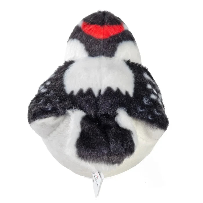 Wild Republic 5 Inch Audubon Birds Downy Woodpecker Plush with Authentic Bird Call
