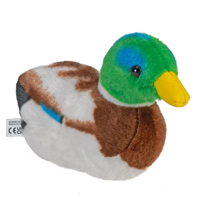 Wild Republic 5 Inch Audubon Birds Mallard Duck Plush with Authentic Bird Call