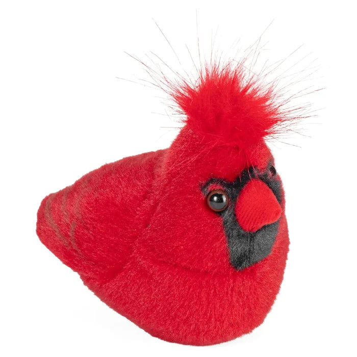 Wild Republic 5 Inch Audubon Birds Northern Cardinal Plush with Authentic Bird Call
