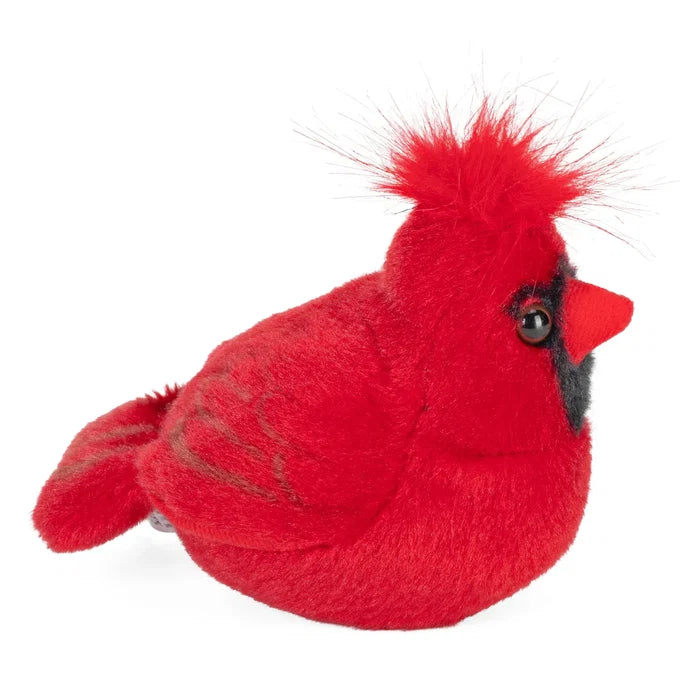 Wild Republic 5 Inch Audubon Birds Northern Cardinal Plush with Authentic Bird Call