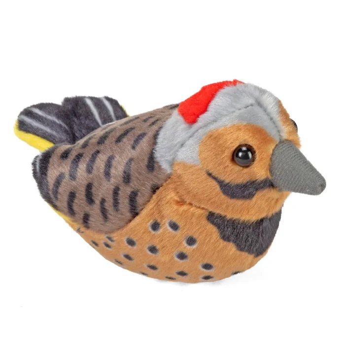 Wild Republic 5 Inch Audubon Birds Northern Flicker Plush with Authentic Bird Call