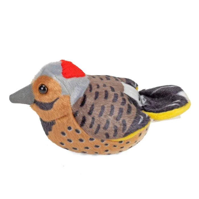 Wild Republic 5 Inch Audubon Birds Northern Flicker Plush with Authentic Bird Call