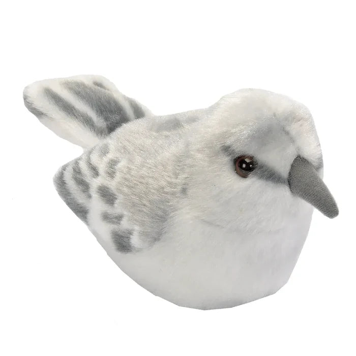 Wild Republic 5 Inch Audubon Birds Northern Mockingbird Plush with Authentic Bird Call