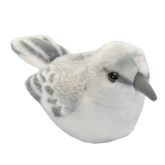 Wild Republic 5 Inch Audubon Birds Northern Mockingbird Plush with Authentic Bird Call