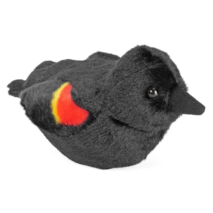 Wild Republic 5 Inch Audubon Birds Red Winged Blackbird Plush with Authentic Bird Call
