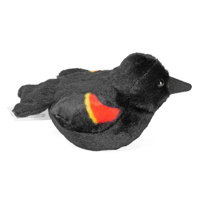 Wild Republic 5 Inch Audubon Birds Red Winged Blackbird Plush with Authentic Bird Call
